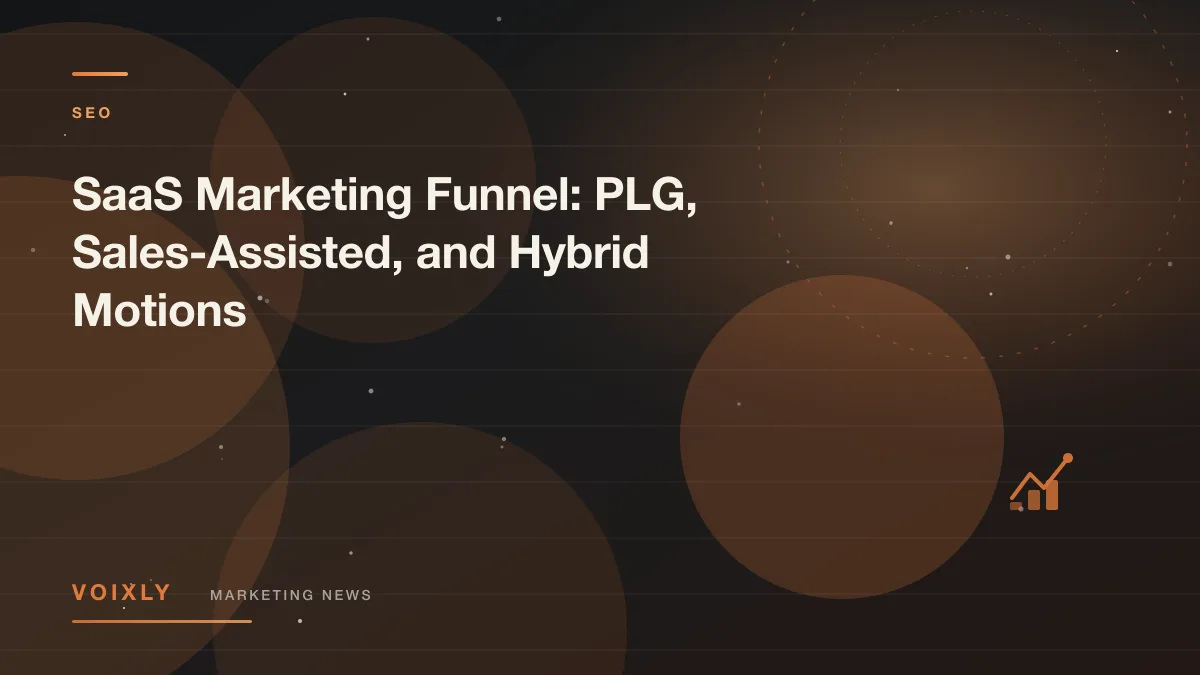 SaaS Marketing Funnel: PLG, Sales-Assisted, and Hybrid Motions — Voixly Marketing News cover